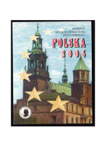 POLONIA 2004 serie completa 8 monete euro collection pattern prova